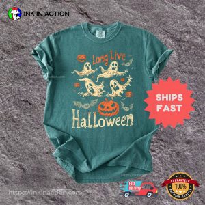 Retro Long Live Halloween Spooky Season Comfort Colors T shirt 4