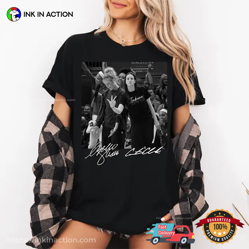 Retro Sophie Cunningham X Caitlin Clark Signatures Comfort Colors T-shirt Retro Sophie Cunningham X Caitlin Clark Signatures Comfort Colors T-shirt