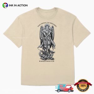 Saint Michael The Archangel Defend US In Battle Catholics shirt 1