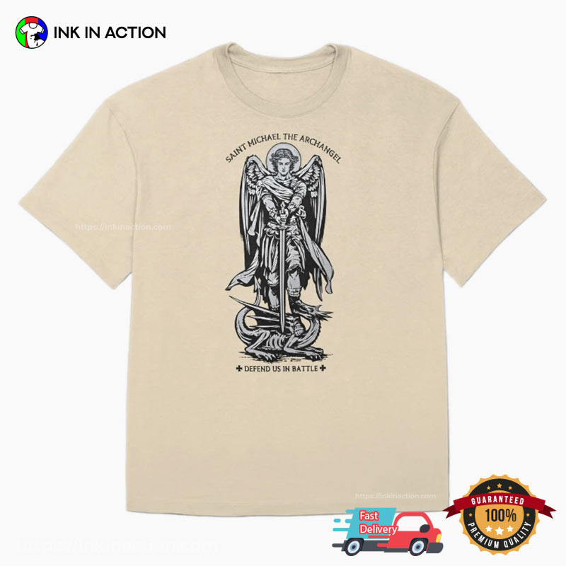 Saint Michael The Archangel Defend US In Battle Catholics Shirt