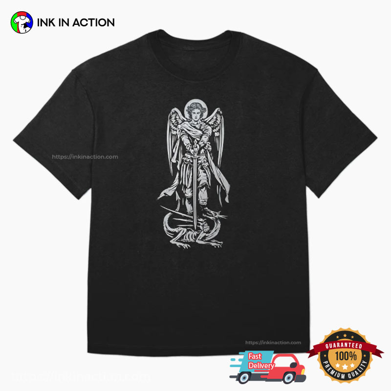 Saint Michael The Archangel Defend US In Battle Catholics Shirt