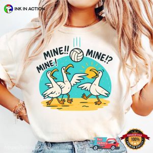 Seagull Playing Volleyball Humor Shirt 3