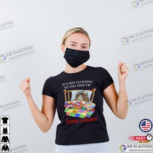 Standing On Business Funny Lazy Cat Meme T shirt 1