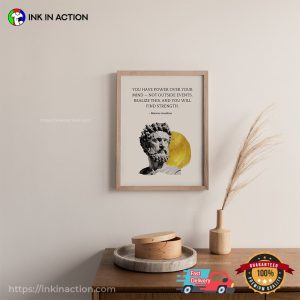 Stoic Quotes Marcus Aurelius Wall Art
