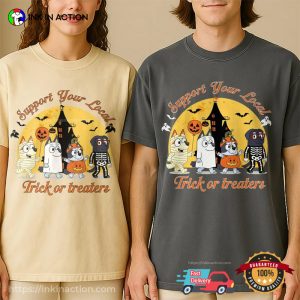 Support Your Local Trick Or Treaters Bluey Comfort Colors T-shirt Support Your Local Trick Or Treaters Bluey Comfort Colors T-shirt