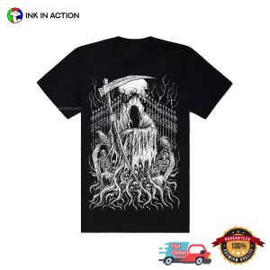 The Reaper Death At Gates Dark Art T shirt 3
