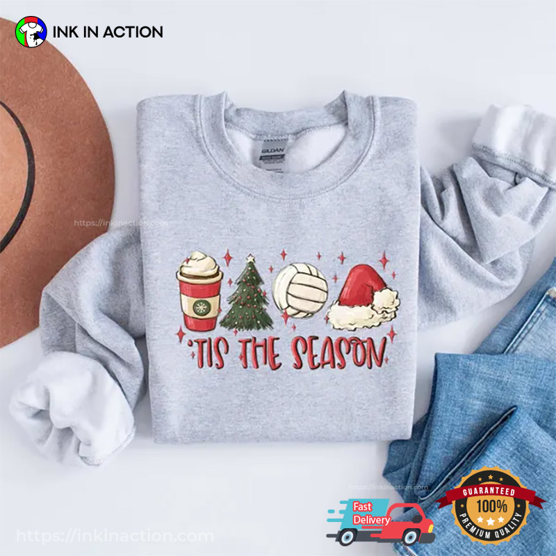 Tis The Season Volleyball Christmas T-shirt Tis The Season Volleyball Christmas T-shirt