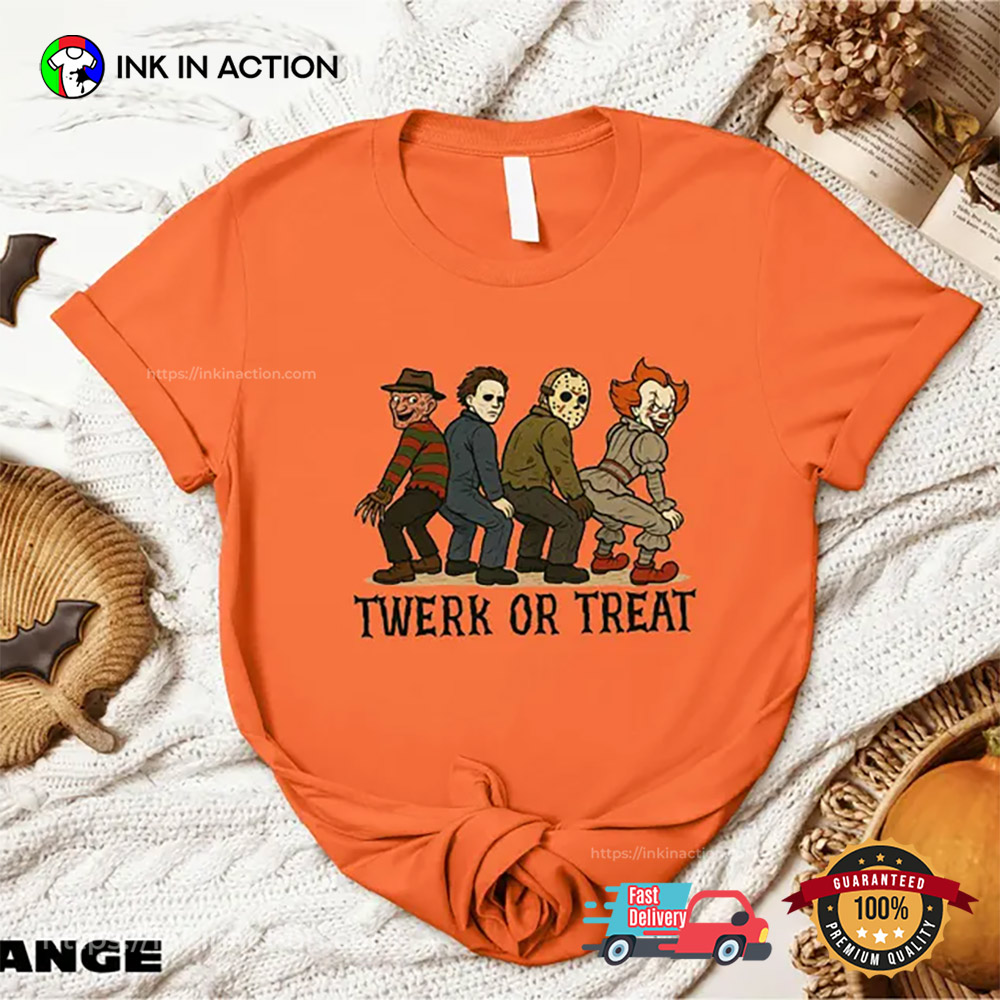Twerk Or Treat Dancing Killer Funny Halloween Shirt Twerk Or Treat Dancing Killer Funny Halloween Shirt