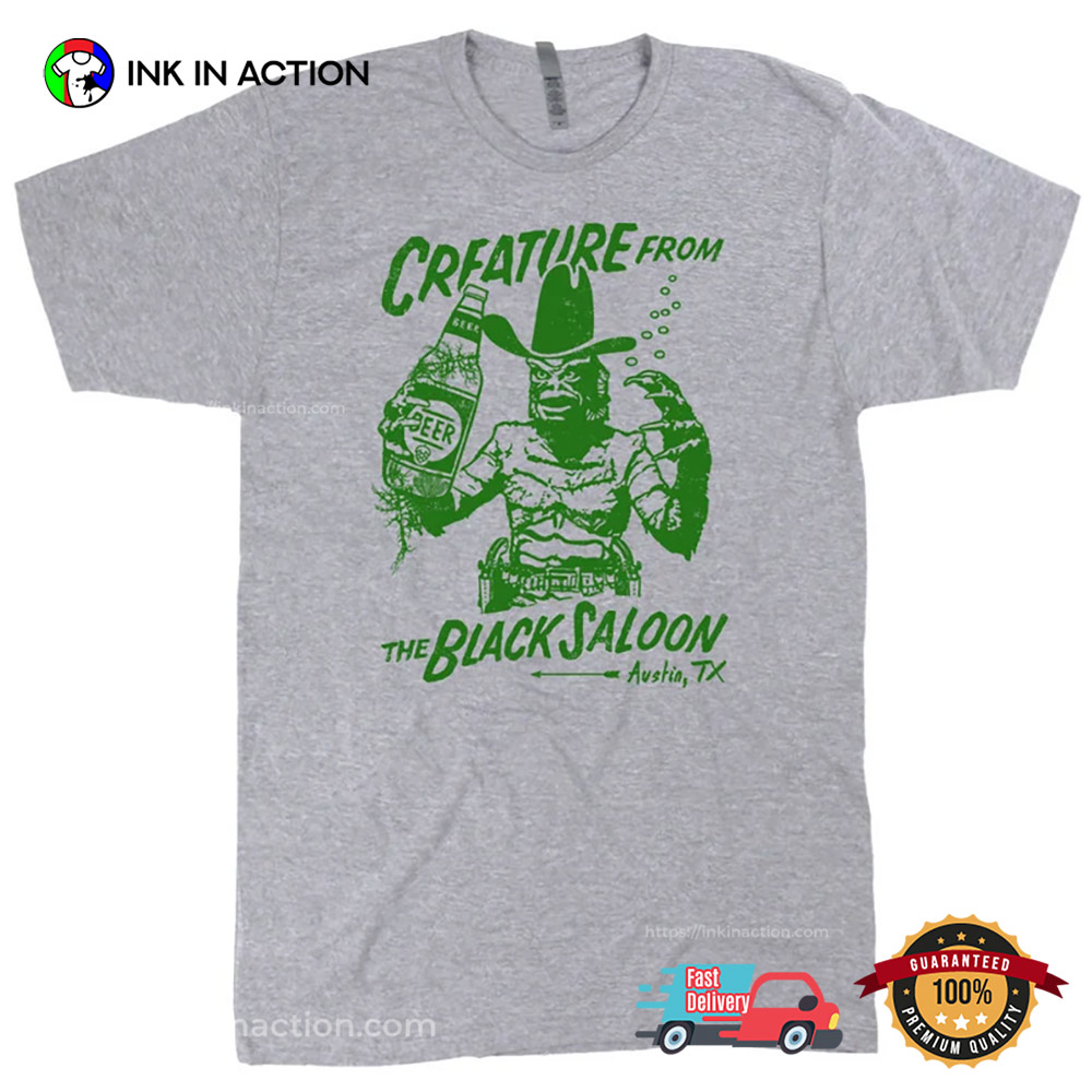 Vintage Beer Pub Creature From The Black Saloon T-shirt Vintage Beer Pub Creature From The Black Saloon T-shirt