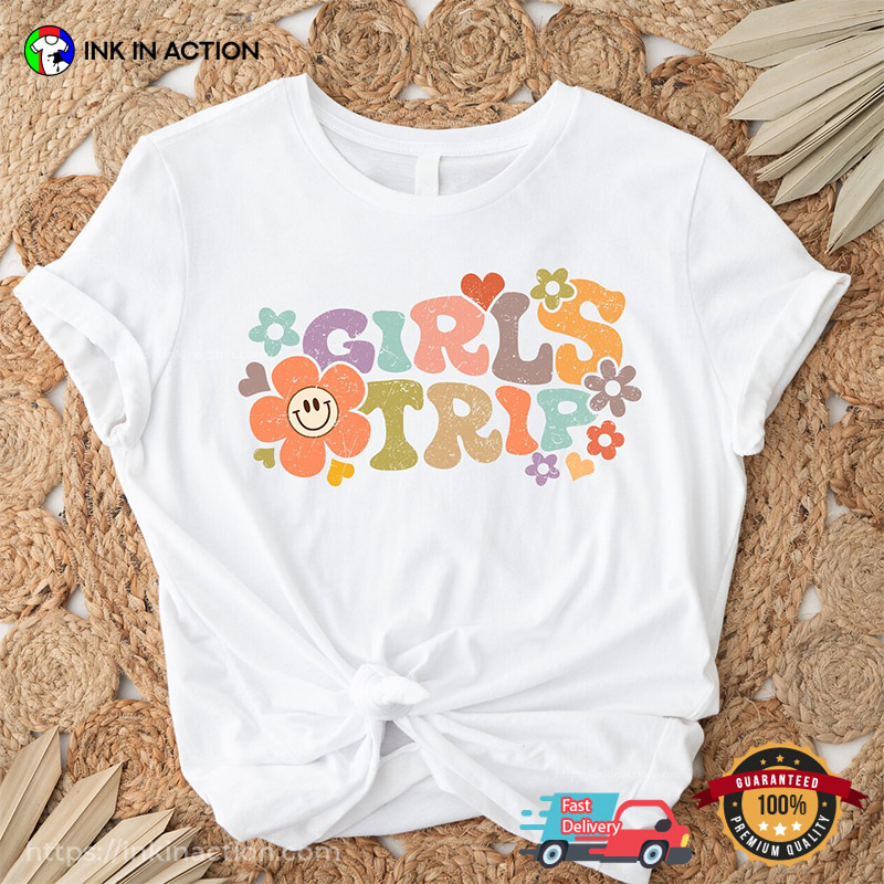 Vintage Girls Trip Groovy Style Comfort Colors T-shirt