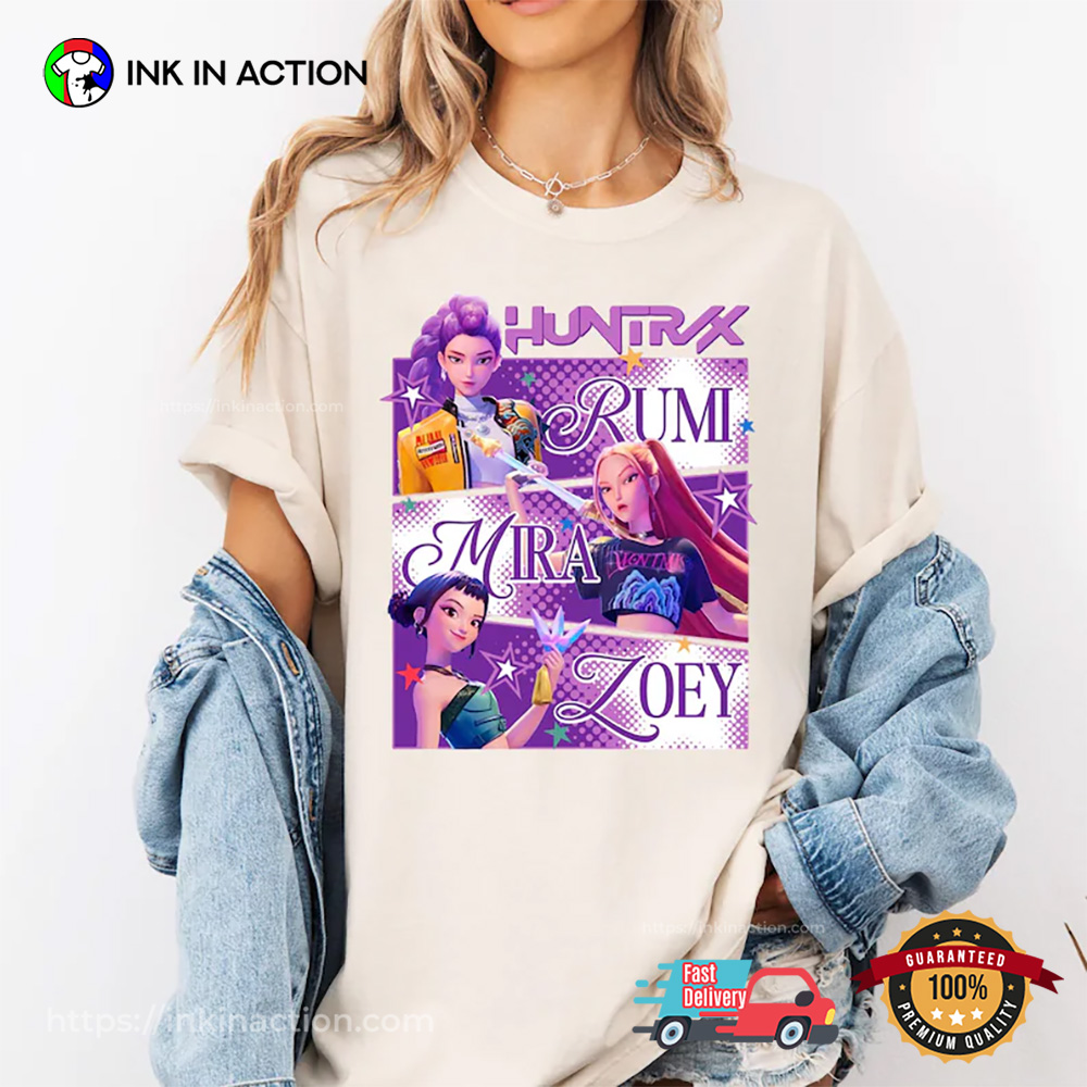 Vintage Huntrix Girls Kpop Demon Hunters Comfort Colors T-shirt Vintage Huntrix Girls Kpop Demon Hunters Comfort Colors T-shirt