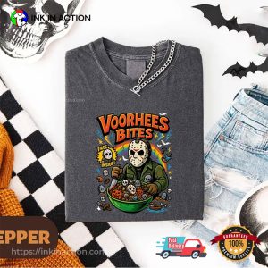 Voorhees Bites Killer Halloween Comfort Colors Tee 2