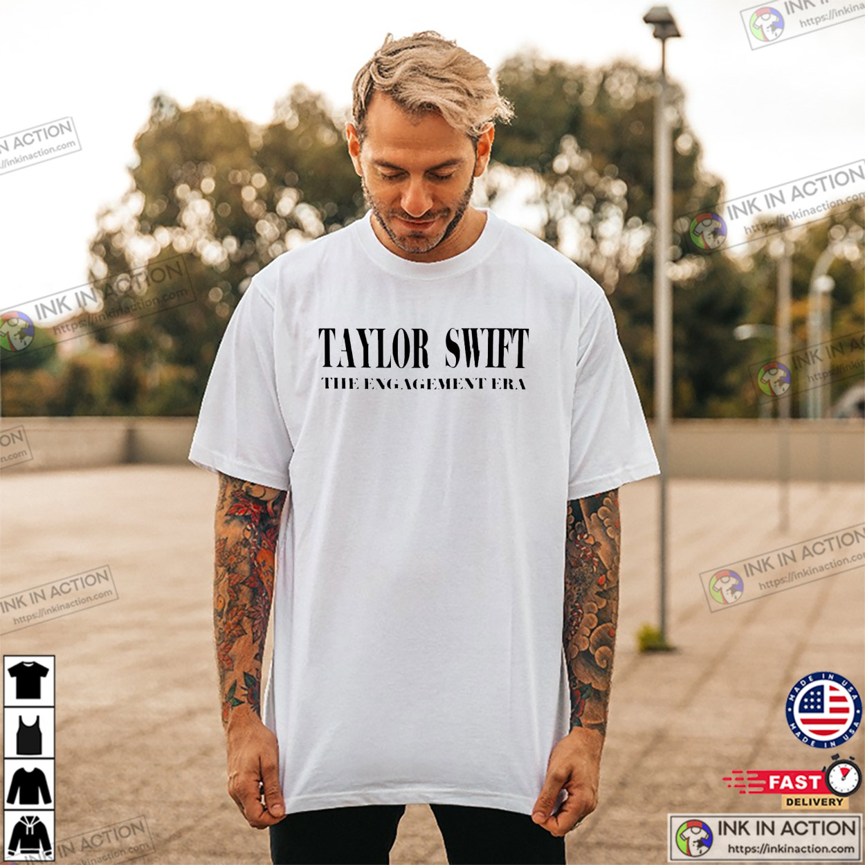 Travis Kelce And Taylor Swift The Engagement Era T-shirt Travis Kelce And Taylor Swift The Engagement Era T-shirt