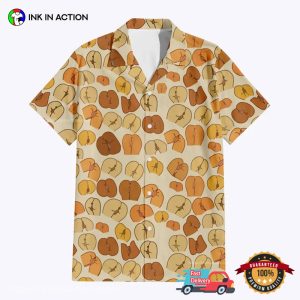 Adult Humor Peaches Butt Hawaiian Shirt 1
