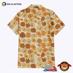 Adult Humor Peaches Butt Hawaiian Shirt