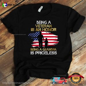 Being Veteran Being Grandpa, USA veterans day shirt 3