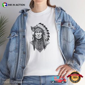 Boho Cat Native American Chief Shirt Boho Cat Native American Chief Shirt