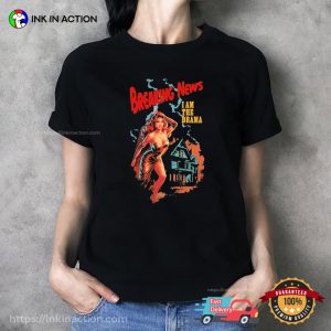 Breaking News I Am The Drama Cardi B Retro Graphic T-shirt