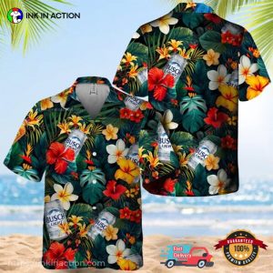Busch Light Tropical Summer Flower Hawaiian Shirt
