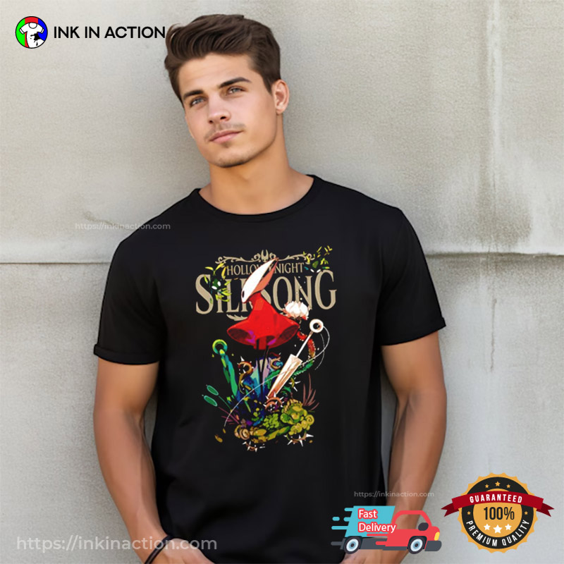 Camiseta Hollow Knight Silksong Hornet T-shirt Camiseta Hollow Knight Silksong Hornet T-shirt