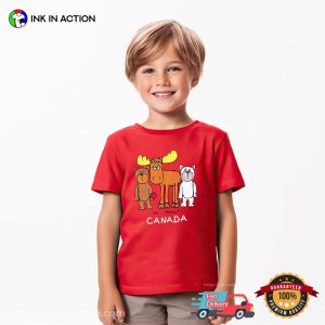 Canada Animal Crew Kid Art Tee