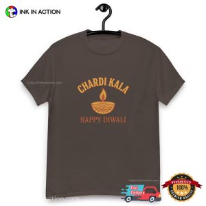 Chardi Kala Happy Diwali, Diwali Festival Comfort Colors Tee