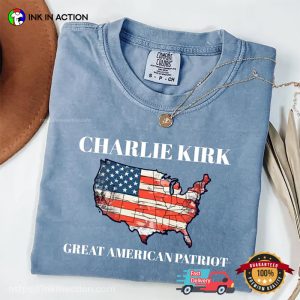 Charlie Kirk Great American Patriot Comfort Colors T-shirt