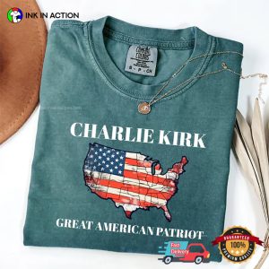 Charlie Kirk Great American Patriot Comfort Colors T shirt 2
