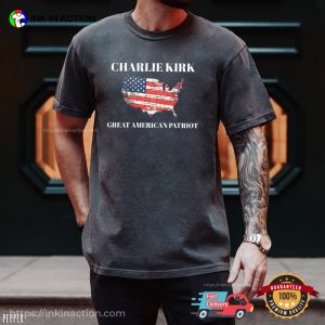 Charlie Kirk Great American Patriot Comfort Colors T-shirt