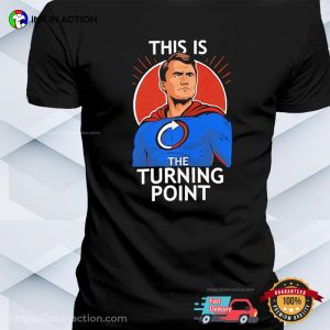 Charlie Kirk Superhero this is the turning point shirt 3