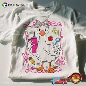 Coquette Silly Goose Teacher T-shirt