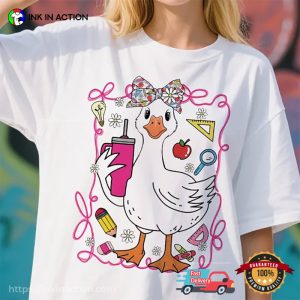 Coquette Silly Goose Teacher T shirt 3