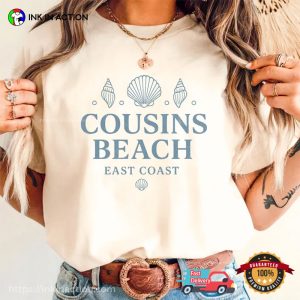 Cousins Beach East Coast Seashells Comfort Colors T-shirt