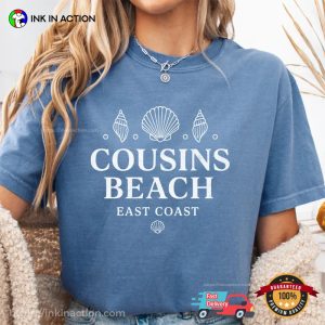 Cousins Beach East Coast Seashells Comfort Colors T shirt 2
