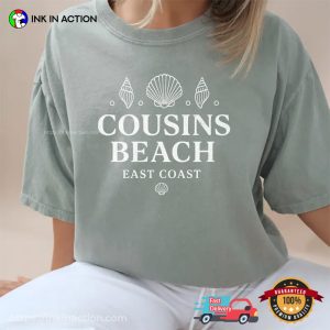 Cousins Beach East Coast Seashells Comfort Colors T-shirt