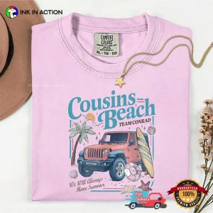 Cousins Beach Team Conrad Summer Vacation Comfort Colors Tee 1
