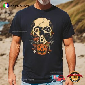 Creppy Skull Happy Spooky Season Shirt