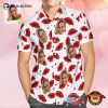 Custom Face Red Lips Hawaiian Shirt