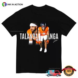 Denver Broncos Talanoa Hufanga Signature T-shirt