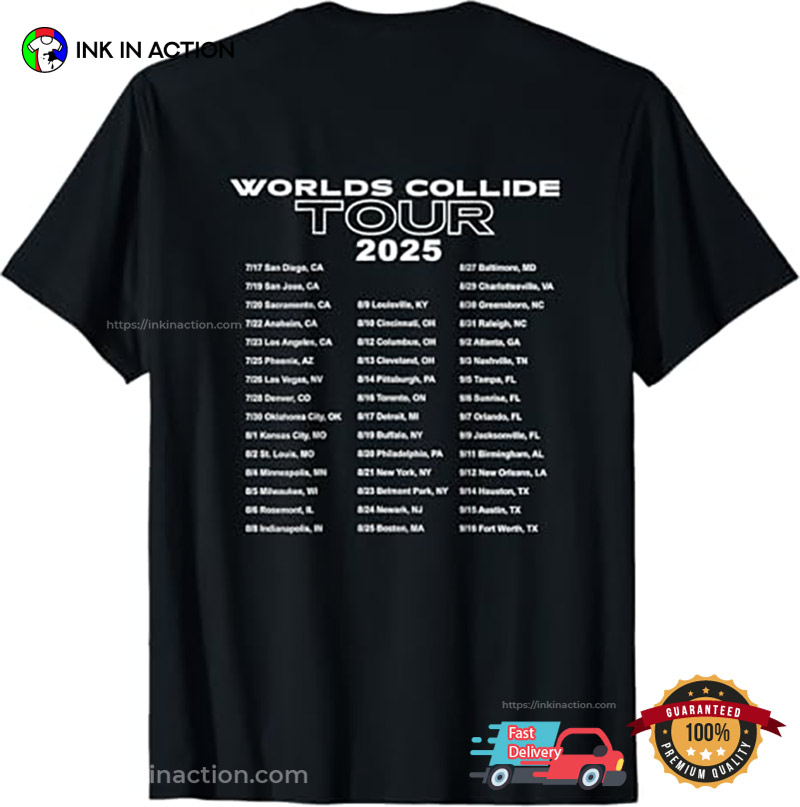Descendants Zombies Worlds Collide Tour 2 Sided Shirt Descendants Zombies Worlds Collide Tour 2 Sided Shirt