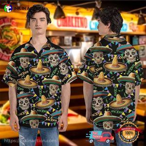 Dia De Muertos Mexico Festival Aloha Shirt