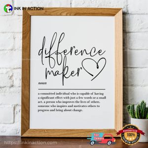 Difference Maker Definition Poster
