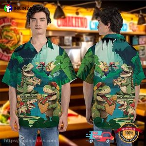 Dinosaurs Eat Tacos Aloha Shirt