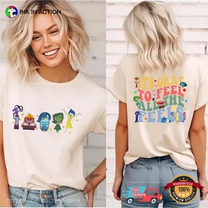Disney Inside Out It's Okay To Feel All The Feels 2 Sided Shirt 2