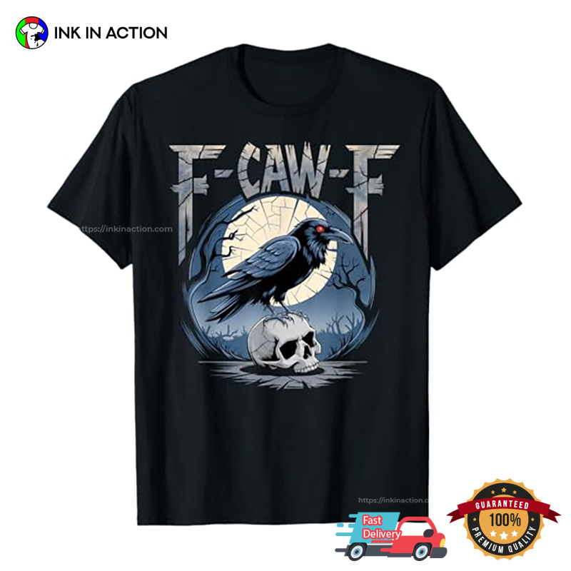 F-Caw-F Deadly Raven Full Moon Night T-shirt F-Caw-F Deadly Raven Full Moon Night T-shirt