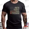 Faith Family Flag Freedom, USA Pride T-shirt