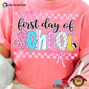 First Day Of School Adorable Pattern Comfort Colors T-shirt First Day Of School Adorable Pattern Comfort Colors T-shirt