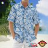 Flowers And Leave Blue Aloha Shirt