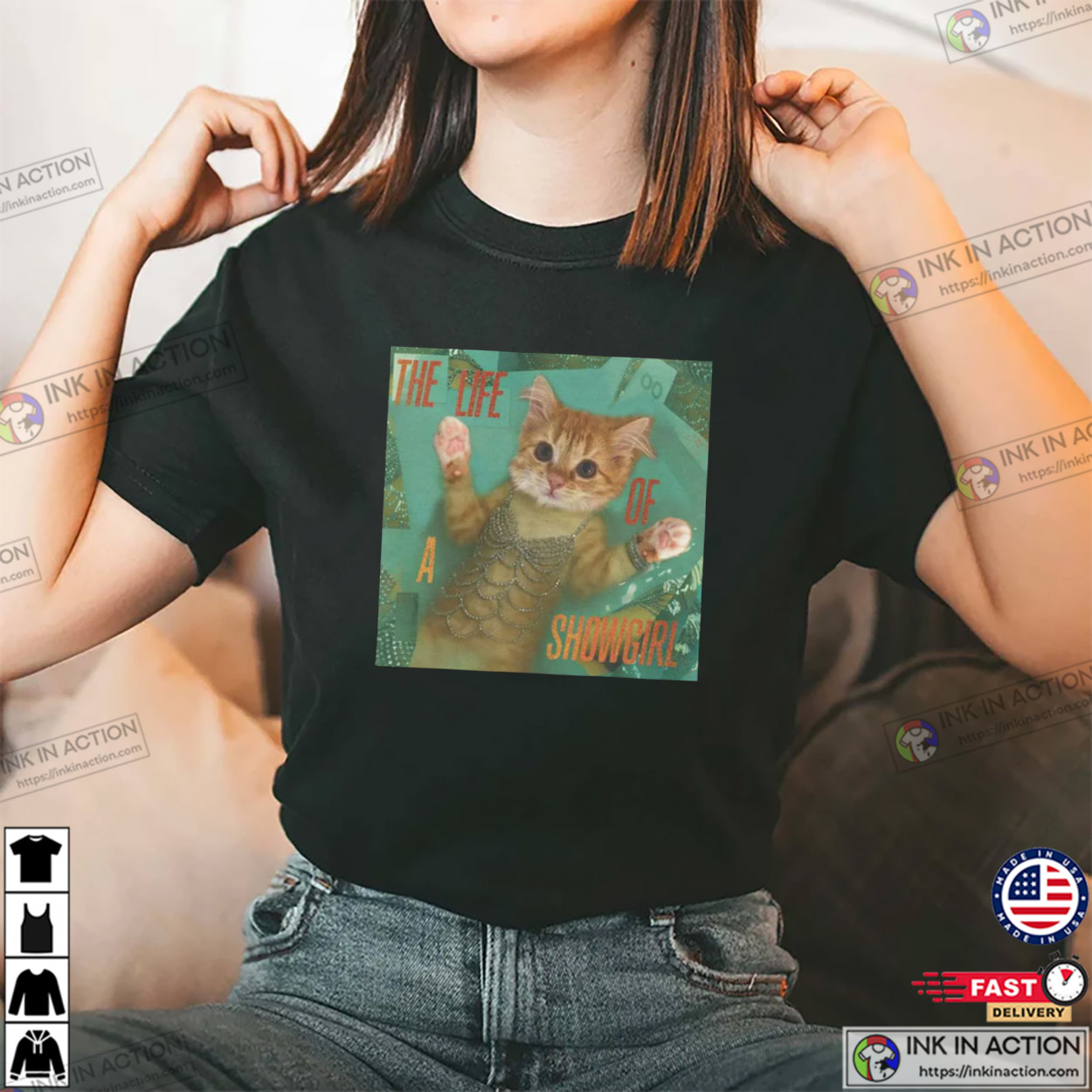 Ginger Cat The Life Of A Showgirl Album Funny T-shirt Ginger Cat The Life Of A Showgirl Album Funny T-shirt