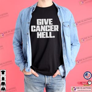 Give Cancer Hell Oregon Football T-shirt Give Cancer Hell Oregon Football T-shirt
